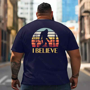 Bigfoot Sasquatch Yeti T2 5D2F 023 Men T Shirts Big and Tall Men Shirts Plus Size Short Sleeve Fashion Casual T Shirt Graphic Tee Shirts Tshirts