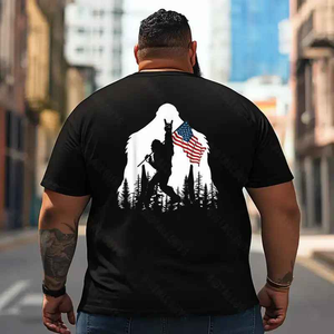 Bigfoot Sasquatch Yeti T2 5D2F 024 Men T Shirts Big and Tall Men Shirts Plus Size Short Sleeve Fashion Casual T Shirt Graphic Tee Shirts Tshirts