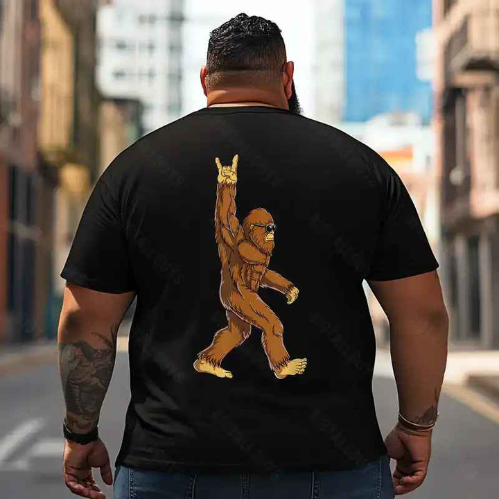 Bigfoot Sasquatch Yeti T2 5D2F 025 Men T Shirts Big and Tall Men Shirts Plus Size Short Sleeve Fashion Casual T Shirt Graphic Tee Shirts Tshirts
