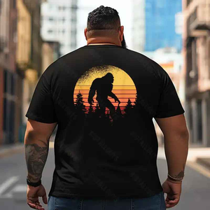 Bigfoot Sasquatch Yeti T2 5D2F 026 Men T Shirts Big and Tall Men Shirts Plus Size Short Sleeve Fashion Casual T Shirt Graphic Tee Shirts Tshirts
