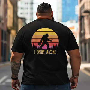 Bigfoot Sasquatch Yeti T2 5D2F 028 Men T Shirts Big and Tall Men Shirts Plus Size Short Sleeve Fashion Casual T Shirt Graphic Tee Shirts Tshirts
