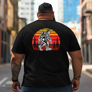 Bigfoot Sasquatch Yeti T2 5D2F 029 Men T Shirts Big and Tall Men Shirts Plus Size Short Sleeve Fashion Casual T Shirt Graphic Tee Shirts Tshirts