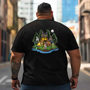 Bigfoot Sasquatch Yeti T2 5D2F 032 Men T Shirts Big and Tall Men Shirts Plus Size Short Sleeve Fashion Casual T Shirt Graphic Tee Shirts Tshirts