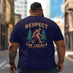 Bigfoot Sasquatch Yeti T2 5D2F 033 Men T Shirts Big and Tall Men Shirts Plus Size Short Sleeve Fashion Casual T Shirt Graphic Tee Shirts Tshirts
