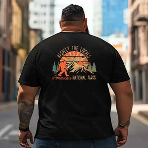 Bigfoot Sasquatch Yeti T2 5D2F 034 Men T Shirts Big and Tall Men Shirts Plus Size Short Sleeve Fashion Casual T Shirt Graphic Tee Shirts Tshirts