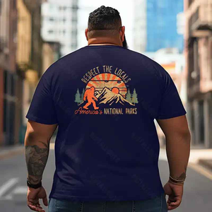 Bigfoot Sasquatch Yeti T2 5D2F 034 Men T Shirts Big and Tall Men Shirts Plus Size Short Sleeve Fashion Casual T Shirt Graphic Tee Shirts Tshirts