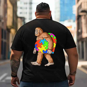 Bigfoot Sasquatch Yeti T2 5D2F 037 Men T Shirts Big and Tall Men Shirts Plus Size Short Sleeve Fashion Casual T Shirt Graphic Tee Shirts Tshirts