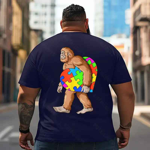 Bigfoot Sasquatch Yeti T2 5D2F 037 Men T Shirts Big and Tall Men Shirts Plus Size Short Sleeve Fashion Casual T Shirt Graphic Tee Shirts Tshirts