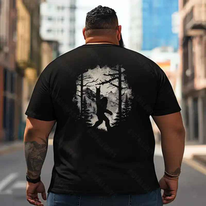 Bigfoot Sasquatch Yeti T2 5D2F 040 Men T Shirts Big and Tall Men Shirts Plus Size Short Sleeve Fashion Casual T Shirt Graphic Tee Shirts Tshirts