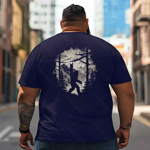 Bigfoot Sasquatch Yeti T2 5D2F 040 Men T Shirts Big and Tall Men Shirts Plus Size Short Sleeve Fashion Casual T Shirt Graphic Tee Shirts Tshirts