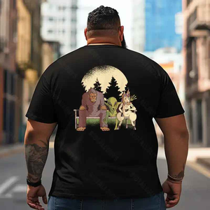 Bigfoot Sasquatch Yeti T2 5D2F 046 Men T Shirts Big and Tall Men Shirts Plus Size Short Sleeve Fashion Casual T Shirt Graphic Tee Shirts Tshirts