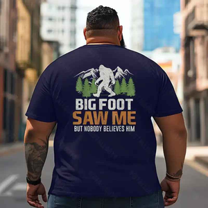 Bigfoot Sasquatch Yeti T2 5D2F 047 Men T Shirts Big and Tall Men Shirts Plus Size Short Sleeve Fashion Casual T Shirt Graphic Tee Shirts Tshirts