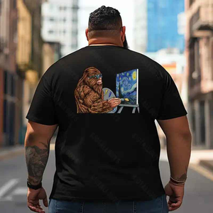 Bigfoot Sasquatch Yeti T2 5D2F 051 Men T Shirts Big and Tall Men Shirts Plus Size Short Sleeve Fashion Casual T Shirt Graphic Tee Shirts Tshirts