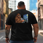 Bigfoot Sasquatch Yeti T2 5D2F 051 Men T Shirts Big and Tall Men Shirts Plus Size Short Sleeve Fashion Casual T Shirt Graphic Tee Shirts Tshirts