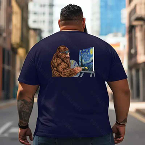 Bigfoot Sasquatch Yeti T2 5D2F 051 Men T Shirts Big and Tall Men Shirts Plus Size Short Sleeve Fashion Casual T Shirt Graphic Tee Shirts Tshirts