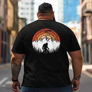 Bigfoot Sasquatch Yeti T2 5D2F 054 Men T Shirts Big and Tall Men Shirts Plus Size Short Sleeve Fashion Casual T Shirt Graphic Tee Shirts Tshirts