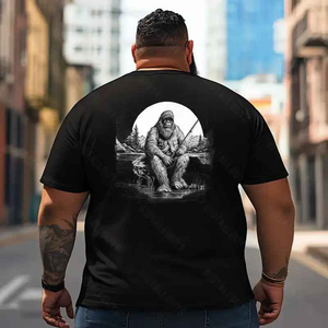 Bigfoot Sasquatch Yeti T2 5D2F 055 Men T Shirts Big and Tall Men Shirts Plus Size Short Sleeve Fashion Casual T Shirt Graphic Tee Shirts Tshirts