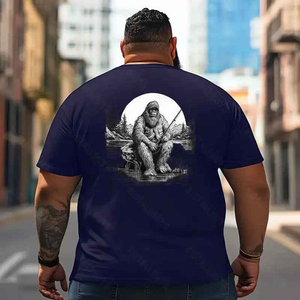 Bigfoot Sasquatch Yeti T2 5D2F 055 Men T Shirts Big and Tall Men Shirts Plus Size Short Sleeve Fashion Casual T Shirt Graphic Tee Shirts Tshirts