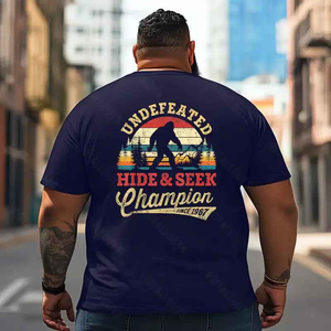 Bigfoot Sasquatch Yeti T2 5D2F 056 Men T Shirts Big and Tall Men Shirts Plus Size Short Sleeve Fashion Casual T Shirt Graphic Tee Shirts Tshirts