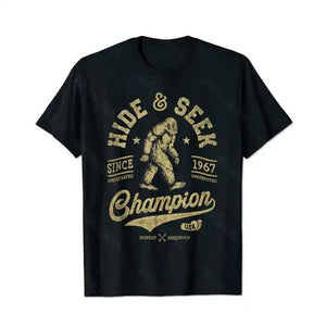 Bigfoot Sasquatch Yeti T0 5D2F 075 Men T Shirts Big and Tall Men Shirts Plus Size Short Sleeve Fashion Casual T Shirt Graphic Tee Shirts Tshirts