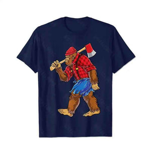 Bigfoot Sasquatch Yeti T0 5D2F 081 Men T Shirts Big and Tall Men Shirts Plus Size Short Sleeve Fashion Casual T Shirt Graphic Tee Shirts Tshirts