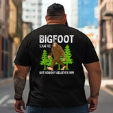 Bigfoot Sasquatch Yeti T2 5D2F 091 Men T Shirts Big and Tall Men Shirts Plus Size Short Sleeve Fashion Casual T Shirt Graphic Tee Shirts Tshirts - BigTallGuys