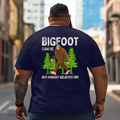Bigfoot Sasquatch Yeti T2 5D2F 091 Men T Shirts Big and Tall Men Shirts Plus Size Short Sleeve Fashion Casual T Shirt Graphic Tee Shirts Tshirts - BigTallGuys