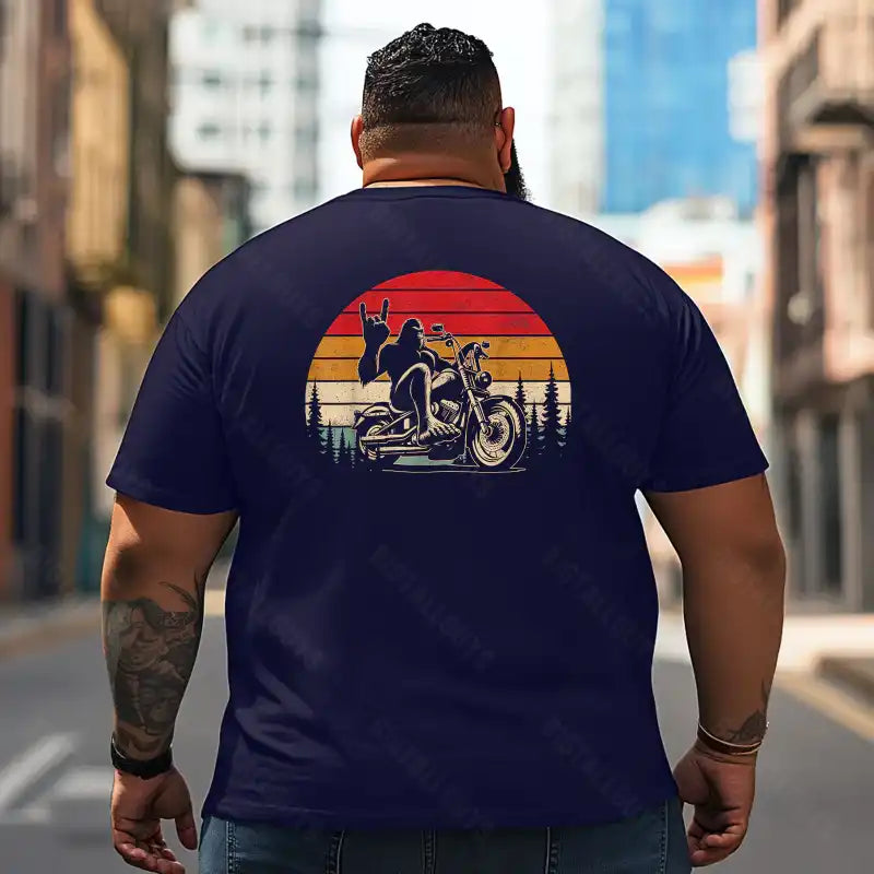 Bigfoot Sasquatch Yeti T2 5D2F 097 Men T Shirts Big and Tall Men Shirts Plus Size Short Sleeve Fashion Casual T Shirt Graphic Tee Shirts Tshirts - BigTallGuys