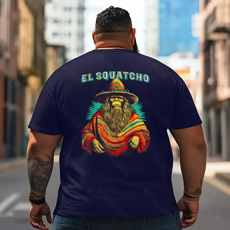 Bigfoot Sasquatch Yeti T2 5D2F 101 Men T Shirts Big and Tall Men Shirts Plus Size Short Sleeve Fashion Casual T Shirt Graphic Tee Shirts Tshirts - BigTallGuys