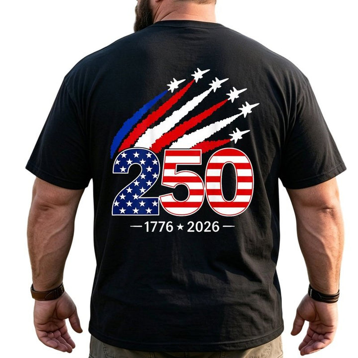America 250th Anniversary Patriotic Big & Tall Men Shirts