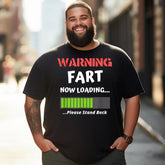 Fart Loading Funny Men T-Shirts, Plus Size Short Sleeve T Shirt for Men Big and Tall Men Tees Shirts - BigTallGuys