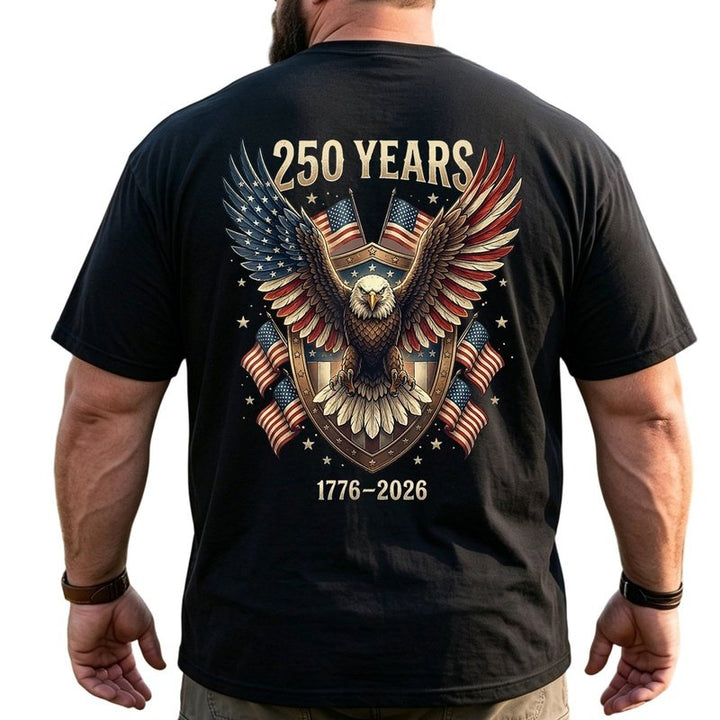 America 250th Anniversary Patriotic Big & Tall Men Shirts