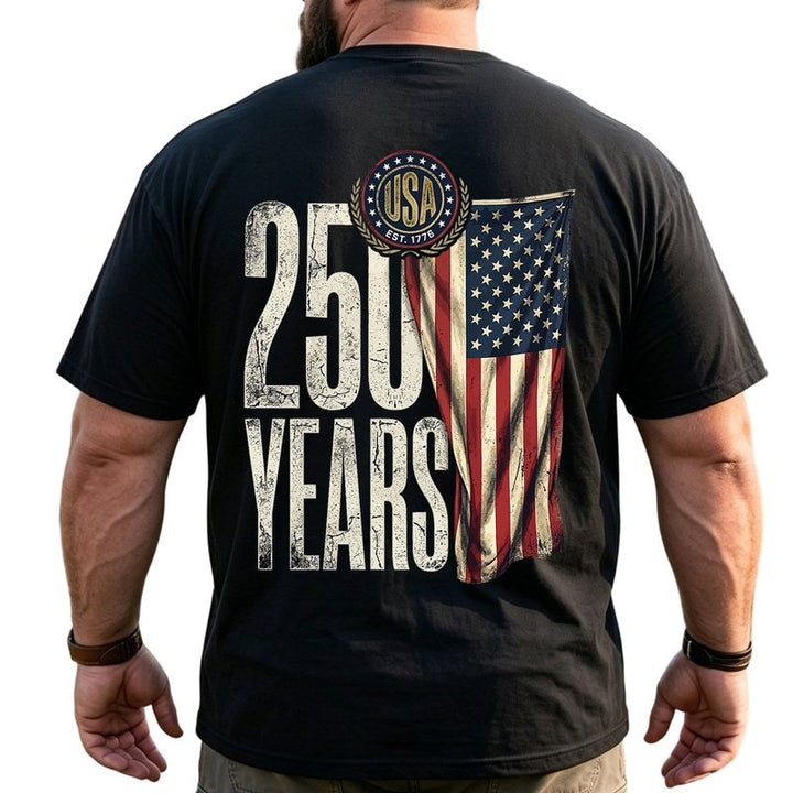 America 250th Anniversary Patriotic Big & Tall Men Shirts
