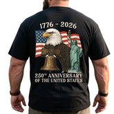 America 250th Anniversary Patriotic Big & Tall Men Shirts - BigTallGuys