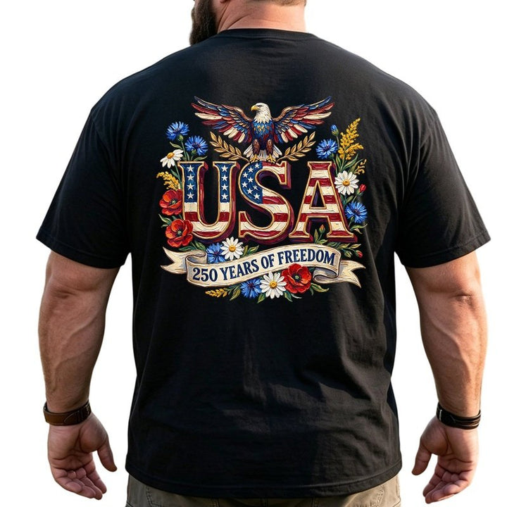 America 250th Anniversary Patriotic Big & Tall Men Shirts