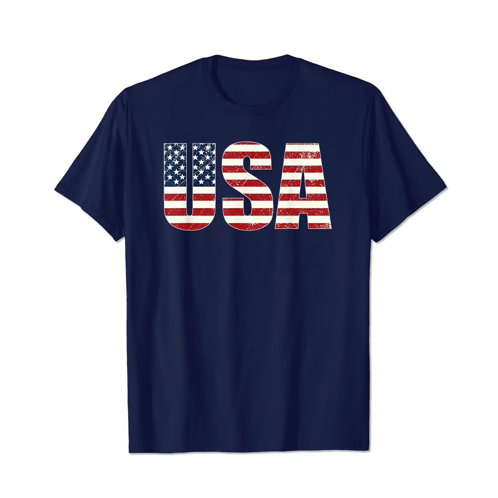 USA Patriotic American Flag Men T Shirts Big and Tall Men Shirts Plus Size Short Sleeve Fashion Casual T Shirt Graphic Tee Shirts Tshirts - BigTallGuys