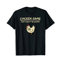Chicken Game Funny Men T-Shirts, Plus Size Short Sleeve T Shirt for Men Big and Tall Men Tees Shirts - BigTallGuys