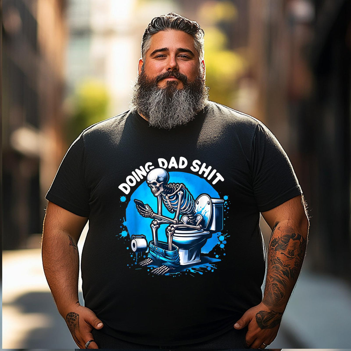 Doing Dad Shit Men T Shirts Big and Tall Men Shirts Plus Size Short Sleeve Fashion Casual T Shirt Graphic Tee Shirts Tshirts