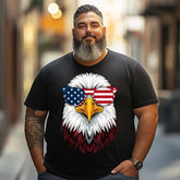 American Flag Patriotic Eagle Men T Shirts Big and Tall Men Shirts Plus Size Short Sleeve Fashion Casual T Shirt Graphic Tee Shirts Tshirts - BigTallGuys