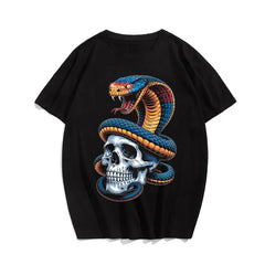Skull Skeleton T0 5DLS 010 Men T Shirts Big and Tall Men Shirts Plus Size Short Sleeve Fashion Casual T Shirt Graphic Tee Shirts Tshirts - BigTallGuys