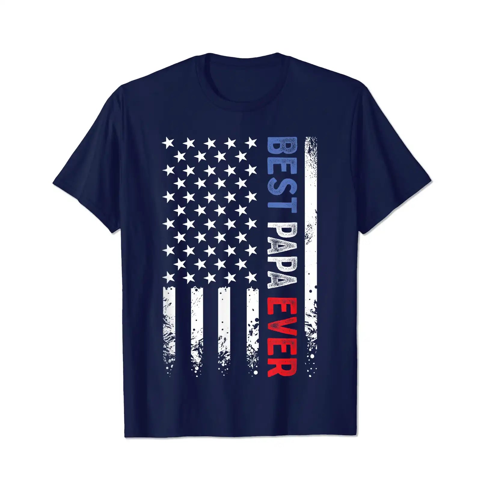 Best Papa Ever Men T Shirts Big and Tall Men Shirts Plus Size Short Sleeve Fashion Casual T Shirt Graphic Tee Shirts Tshirts - BigTallGuys