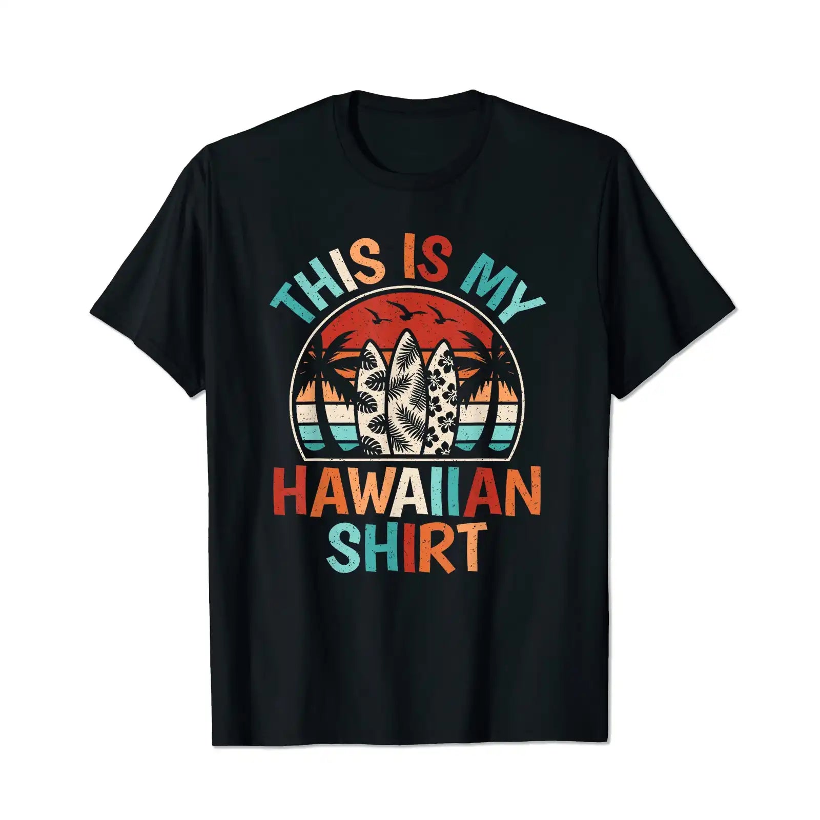 Palm Tree Surfing Beach Men T Shirts Big and Tall Men Shirts Plus Size Short Sleeve Fashion Casual T Shirt Graphic Tee Shirts Tshirts - BigTallGuys