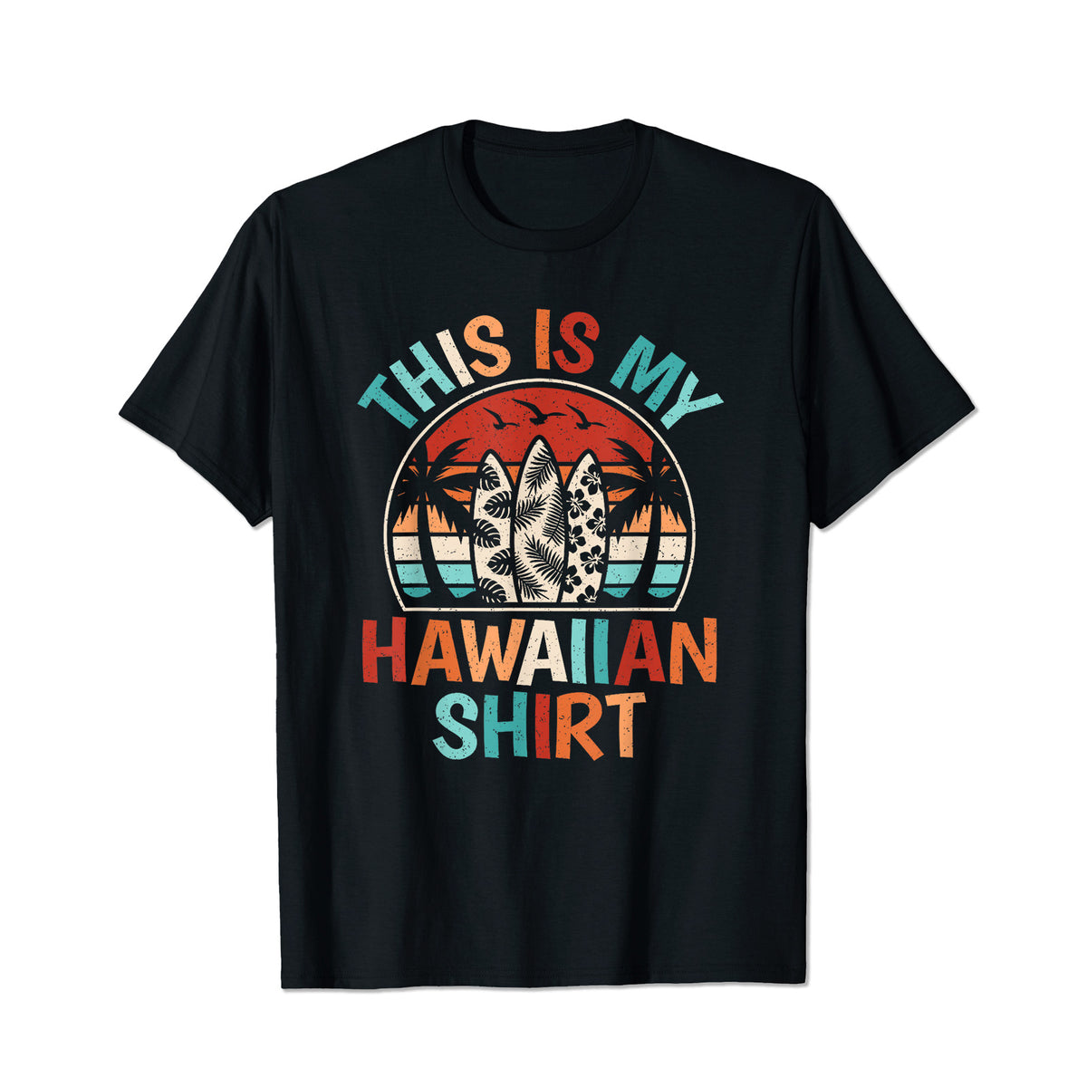 Palm Tree Surfing Beach Men T Shirts Big and Tall Men Shirts Plus Size Short Sleeve Fashion Casual T Shirt Graphic Tee Shirts Tshirts
