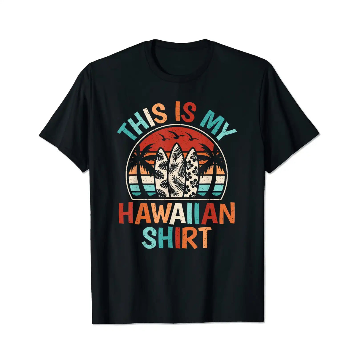 Palm Tree Surfing Beach Men T Shirts Big and Tall Men Shirts Plus Size Short Sleeve Fashion Casual T Shirt Graphic Tee Shirts Tshirts - BigTallGuys