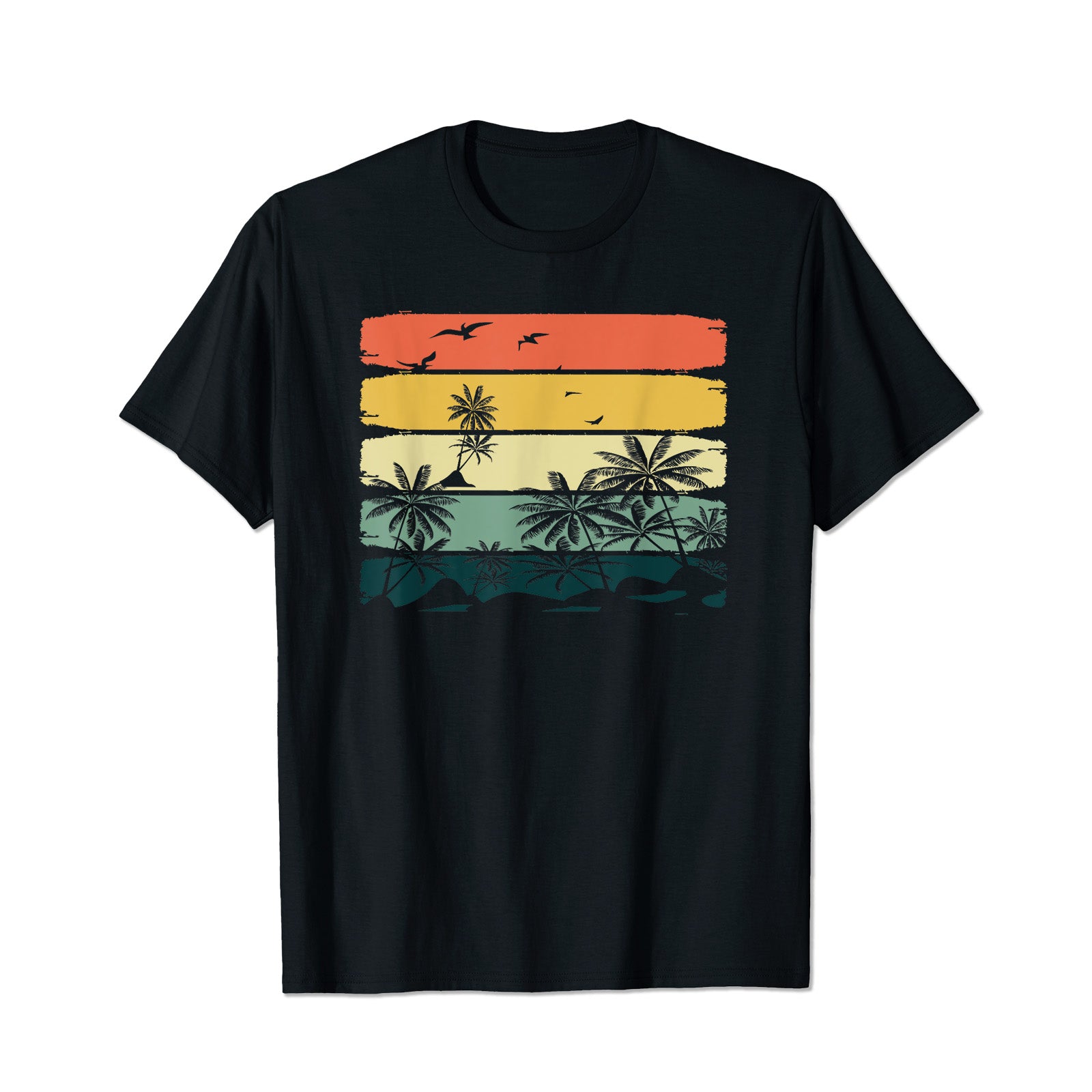Summer Vibes Exotic Palm Trees Men T Shirts Big and Tall Men Shirts Plus Size Short Sleeve Fashion Casual T Shirt Graphic Tee Shirts Tshirts