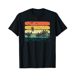 Summer Vibes Exotic Palm Trees Men T Shirts Big and Tall Men Shirts Plus Size Short Sleeve Fashion Casual T Shirt Graphic Tee Shirts Tshirts