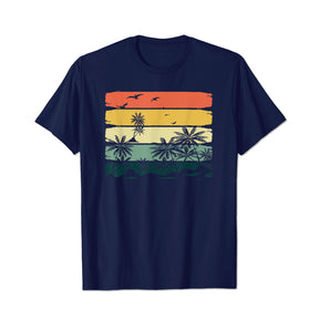 Summer Vibes Exotic Palm Trees Men T Shirts Big and Tall Men Shirts Plus Size Short Sleeve Fashion Casual T Shirt Graphic Tee Shirts Tshirts