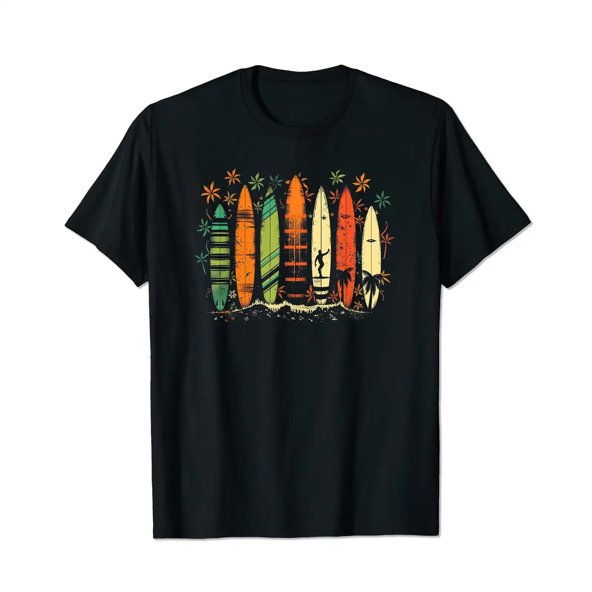 Surfboarder Hawaii Wave Surfing Beach Surfer 2 Men T Shirts Big and Tall Men Shirts Plus Size Short Sleeve Fashion Casual T Shirt Graphic Tee Shirts Tshirts - BigTallGuys