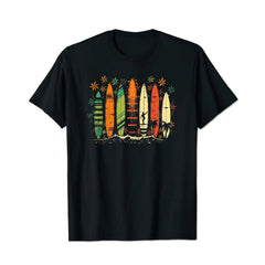 Surfboarder Hawaii Wave Surfing Beach Surfer 2 Men T Shirts Big and Tall Men Shirts Plus Size Short Sleeve Fashion Casual T Shirt Graphic Tee Shirts Tshirts - BigTallGuys