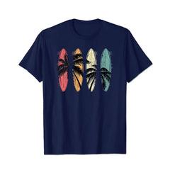 Surfboarder Hawaii Wave Surfing Beach Surfer Men T Shirts Big and Tall Men Shirts Plus Size Short Sleeve Fashion Casual T Shirt Graphic Tee Shirts Tshirts - BigTallGuys